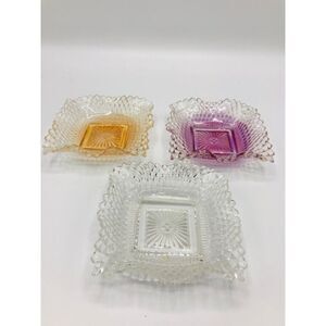Vintage Westmoreland’s English Hobnail pressed glass candy,nuts, trinkets dishes